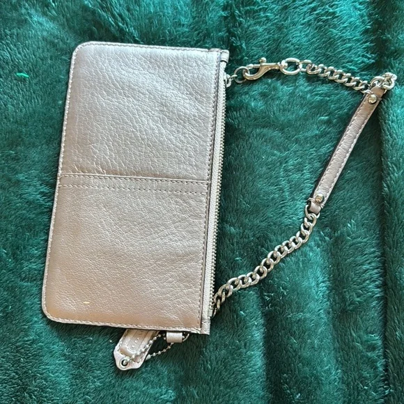 Coach silver wristlet wallet - Picture 3 of 5
